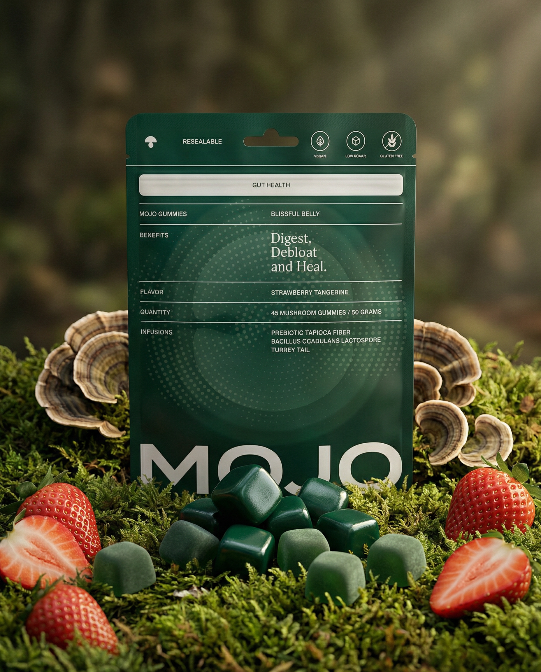 Mojo Gummies on Table