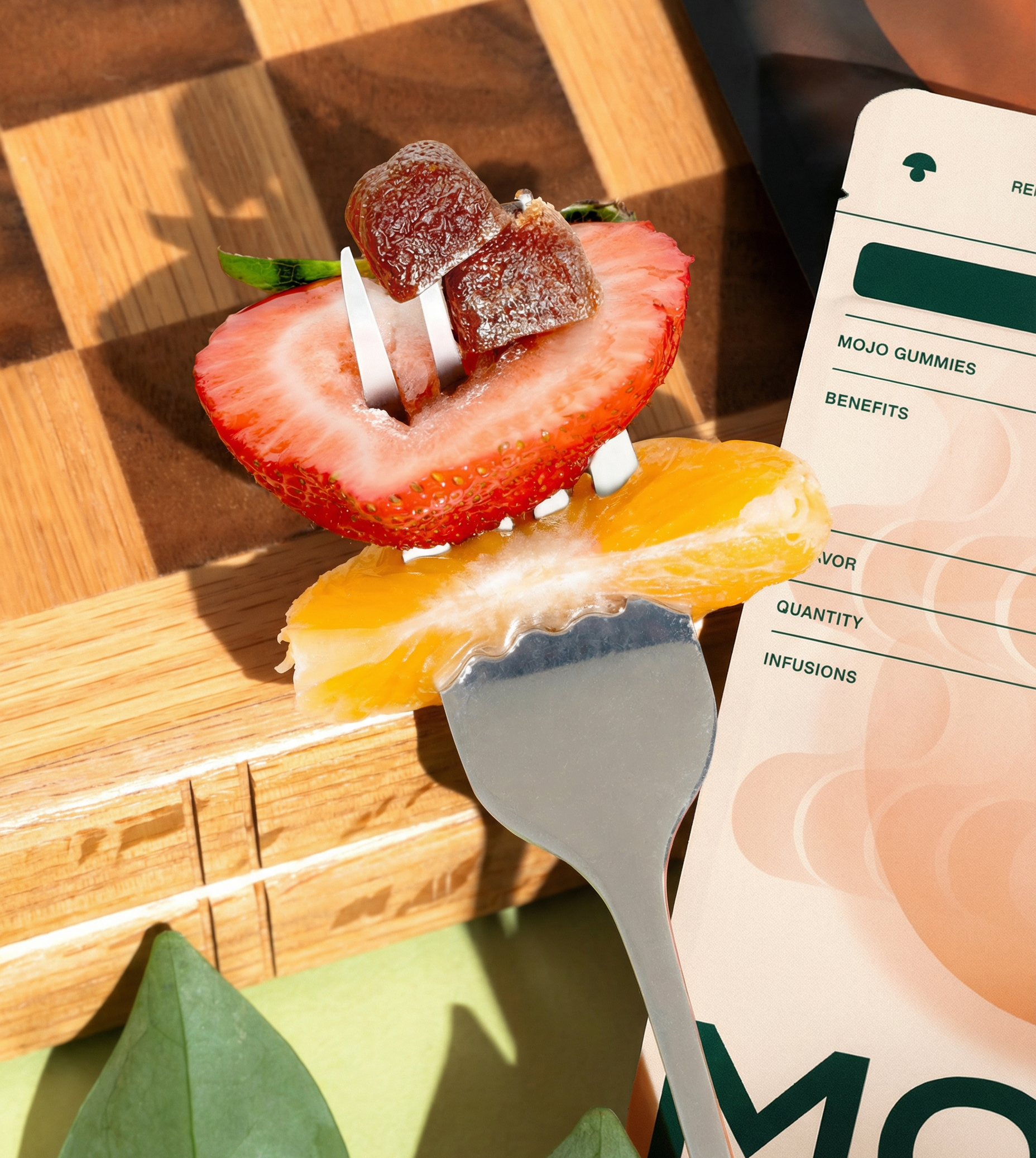 Mojo Gummies on Table
